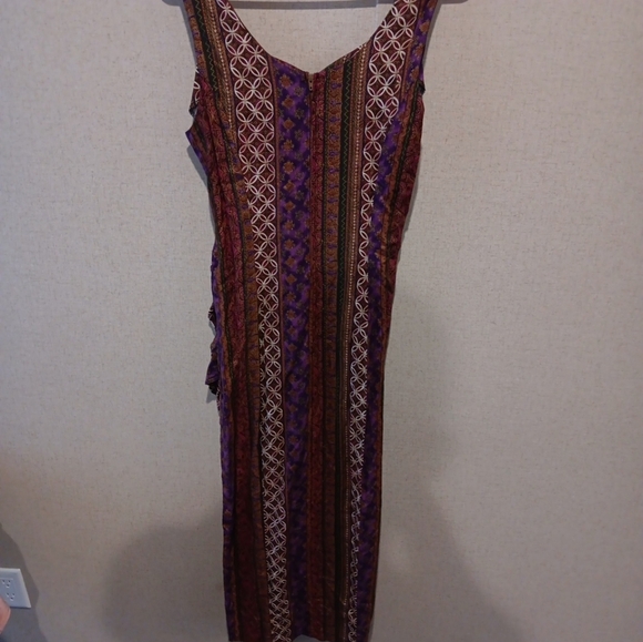 S.L. FASHION Multicolor maxi dress with Elegant Multicolor Sleeveless Dress - Picture 6 of 6